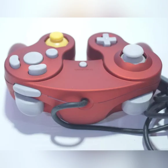 Warm Red Nintendo GameCube Console DOL-001 (USA) w/ OEM Metallic Red Controller
